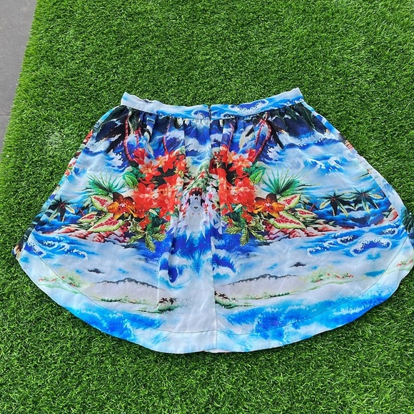 ZARA Basic Tropical Print Skirt size 5 juniors - Picture 4 of 12